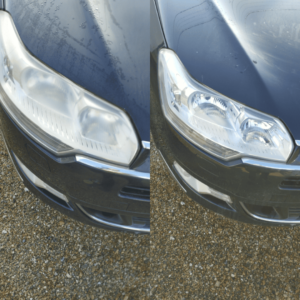 rénovation des phares citroen C5 avant après